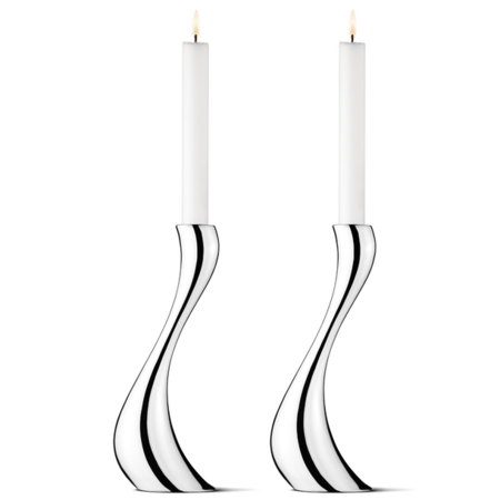 Georg Jensen Cobra kandelaar groot set van 2