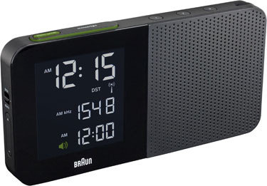Braun digital clocks – BNC010BK-SRC zwart wekkerradio