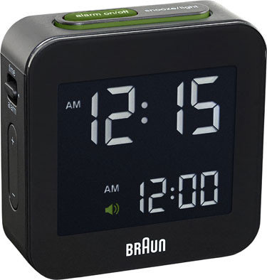 Braun digital clocks – BNC008BK-RC - reiswekker zwart