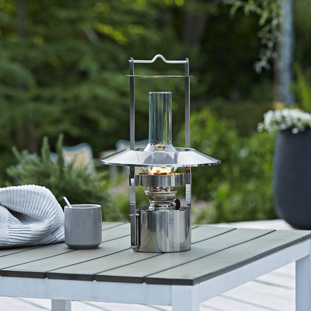 Stelton Scheepslamp, olielamp groot RVS, 44 cm hoog, model 1001 Stelton Scheepslamp, olielamp groot RVS, 44 cm hoog, model 1001