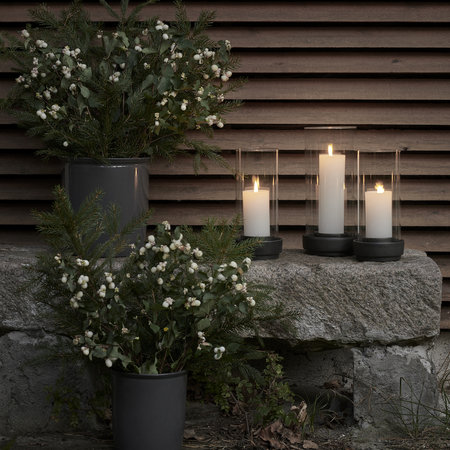 Stelton windlicht Hurricane klein 24,5 cm hoog Stelton windlicht Hurricane klein 24,5 cm hoog