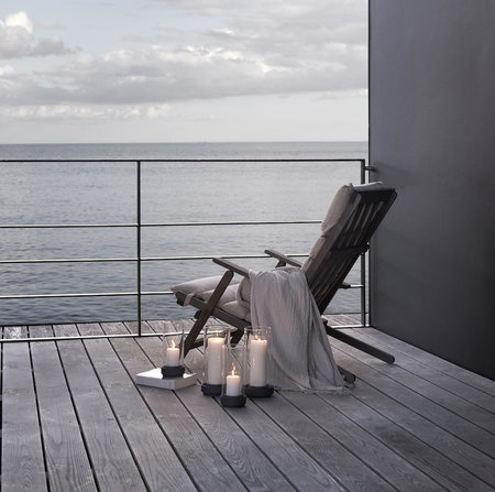 Stelton windlicht Hurricane groot 29 cm hoog Stelton windlicht Hurricane groot 29 cm hoog