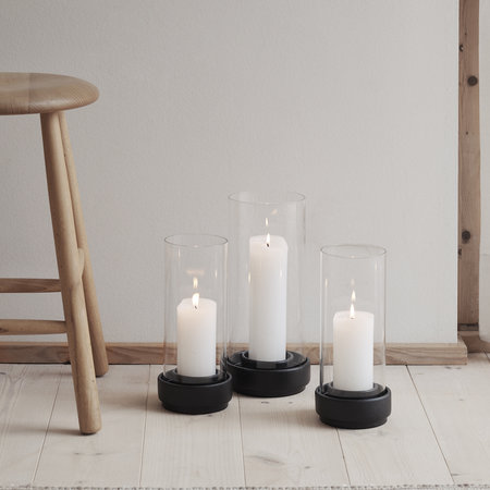 Stelton windlicht Hurricane groot 29 cm hoog Stelton windlicht Hurricane groot 29 cm hoog