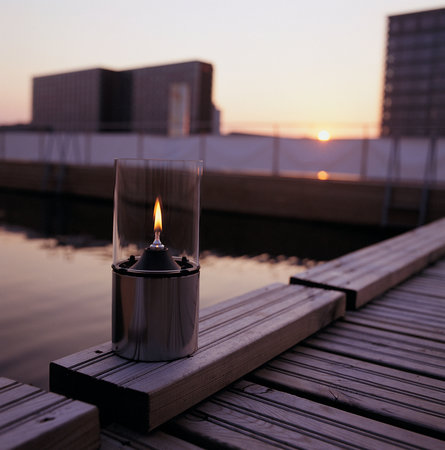 Stelton Olie lamp helder glas, model 1005 Stelton Olie lamp helder glas, model 1005