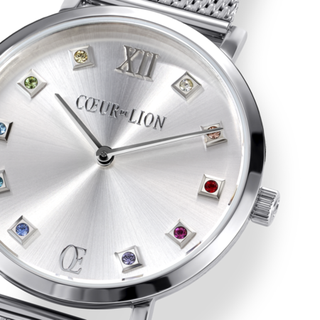 Coeur de Lion Horloge 7610/ /1717 Silver Sunray Milanese band
