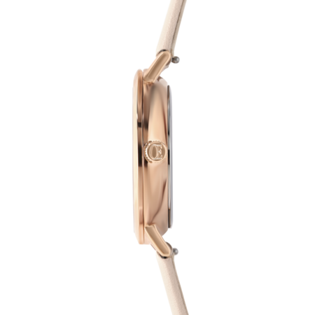 Coeur de Lion Horloge 7601/ /1036 Champagne Sunray Lederen band