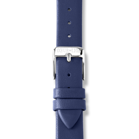 Coeur de Lion Horloge 7600/ /0707 Blue Sunray Lederen band