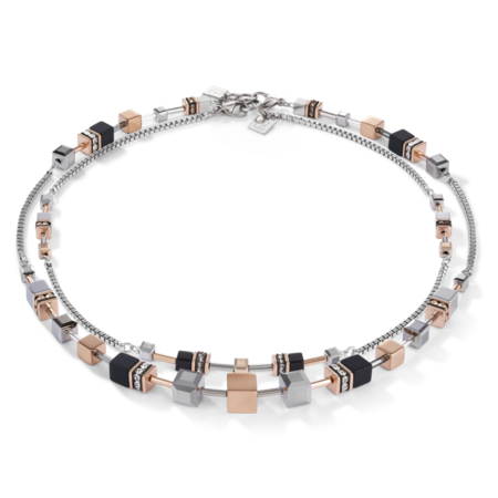 Coeur de Lion Ketting 5008/ /1631 Rosegold-silver