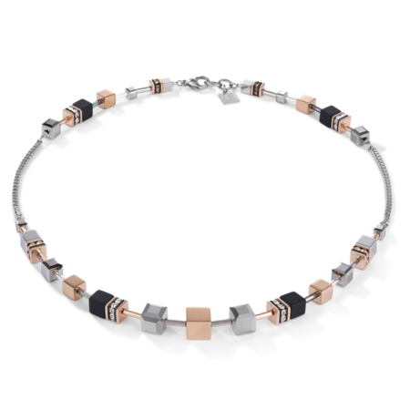 Coeur de Lion Ketting 5008/ /1631 Rosegold-silver
