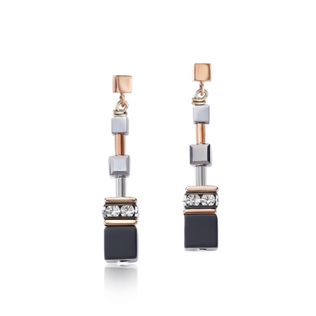 Coeur de Lion Oorbellen 5008/ /1631 Rosegold-silver