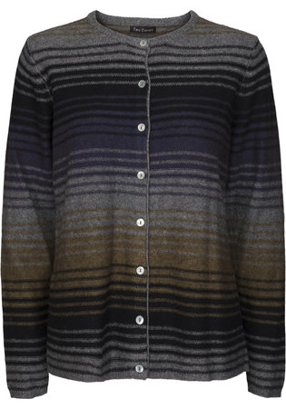 Two Danes kort vest model Yin Cardigan grijs