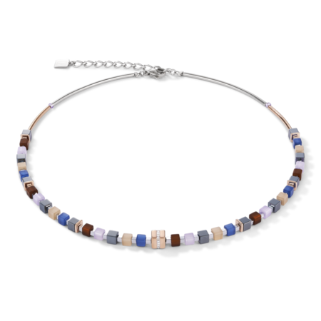 Coeur de Lion Ketting 5009/ /0740 Blue-Brown-Lilac
