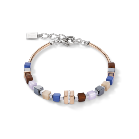 Coeur de Lion Armband 5009/ /0740 Blue-Brown-Lilac