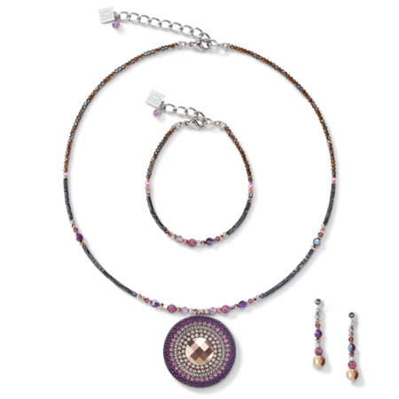 Coeur de Lion Oorbellen 5035/ /0824 Amethyst