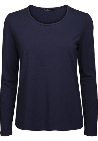 Two Danes Betty shirt lange mouw donkerblauw