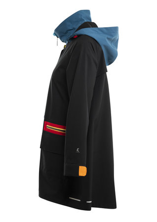 Blaest regenjas model Copenhagen zwart multi