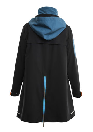 Blaest regenjas model Copenhagen zwart multi
