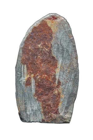 Stenen beeld embryo natural 1 persoon, 11 cm hoog, bruin