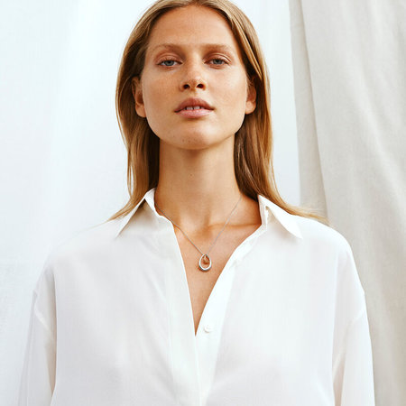 Georg Jensen sieraad, ketting Offspring 433B goud/zilver