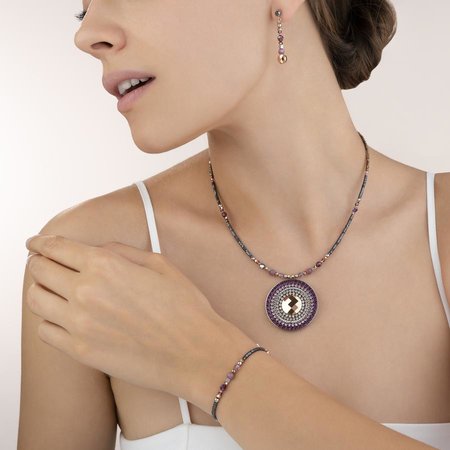 Coeur de Lion Oorbellen 5035/ /0824 Amethyst