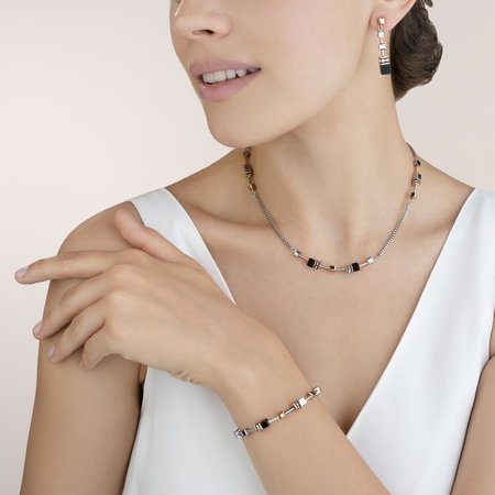 Coeur de Lion Ketting 5008/ /1631 Rosegold-silver