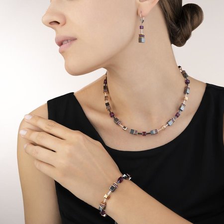 Coeur de Lion Oorbellen 4015/ /0824 Amethyst