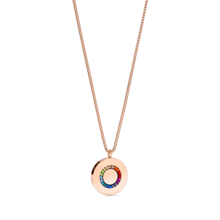 Coeur de Lion Ketting 5004/ /1577 Multicolor Rosé Goud