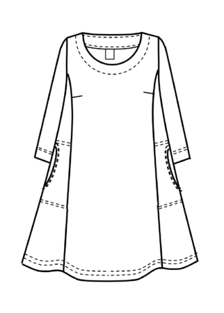 Aïno kleding, Tuniek Janica bloemen print