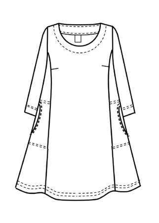 Aïno kleding, Tuniek Jemina blok print
