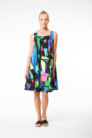 Aïno kleding, Jurk Hauska blok print