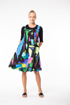 Aïno kleding, Jurk Hauska blok print
