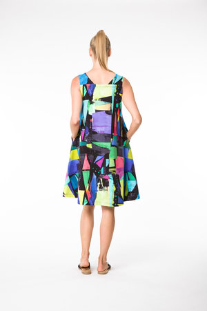Aïno kleding, Jurk Hauska blok print