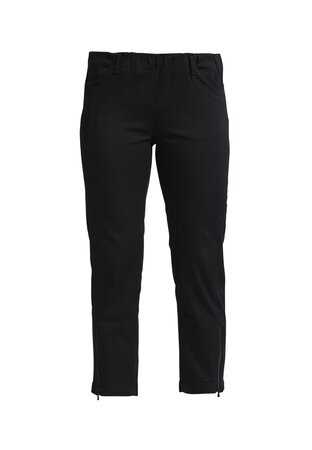 Laurie broek, model Piper Regular Cropped basis katoen zwart 22465-99100