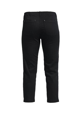 Laurie broek, model Piper Regular Cropped basis katoen zwart 22465-99100