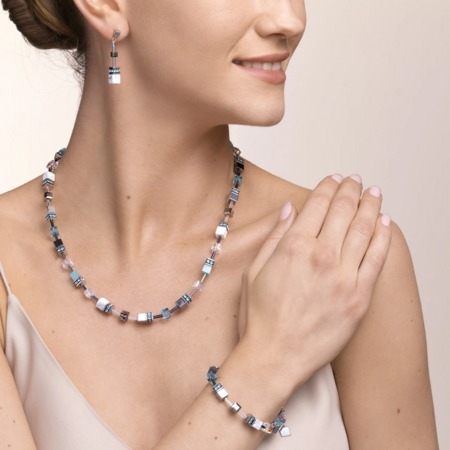 Coeur de Lion Armband 5011/ /2014 Aqua-White