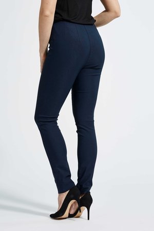 Laurie broek, model Slim basis viscose blauw 27016-49970