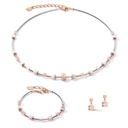 Coeur de Lion Oorbellen 5023/ /1822 Crystal-Rose Gold