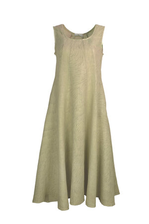 Blueberry kleding, jurk 9559 minnow print beige