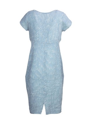 Blueberry kleding, jurk 9312 minnow print lichtblauw