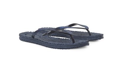 Ilse Jacobsen teenslipper met glitter Indigo