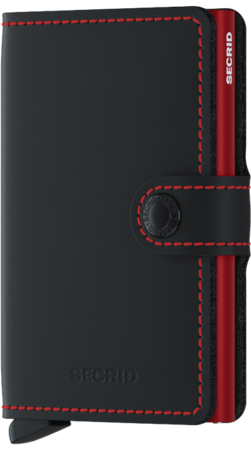 Secrid Miniwallet M Matte Black & Red portemonnee