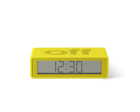 LEXON Flip Travel Clock Geel LR143J5