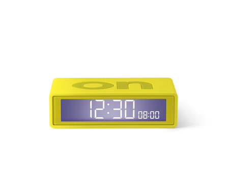 LEXON Flip Travel Clock Geel LR143J5