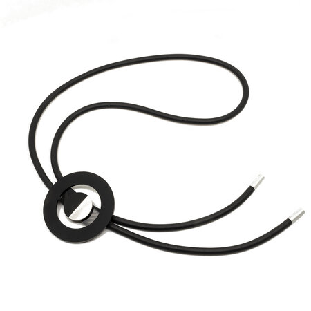 Baldino rubberen ketting zwart E511