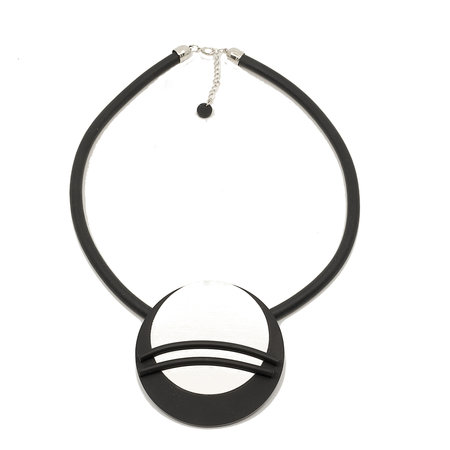 Baldino rubberen ketting zwart E505