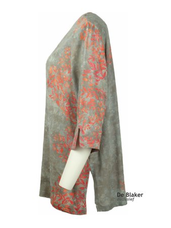 Unikat Artwear kleding blouse oranje