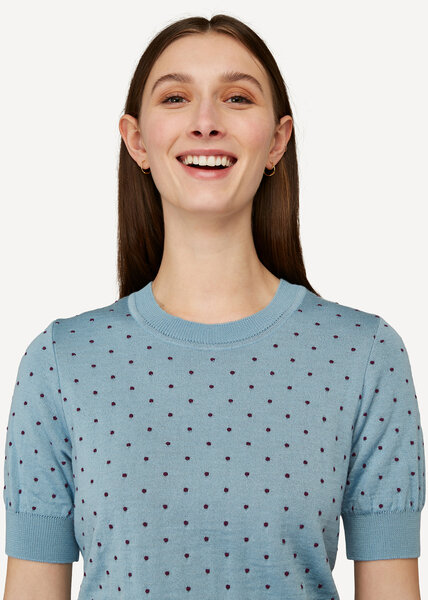 Oleana Shirt 348 KF blauw