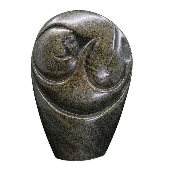 Sculpture en pierre embryon brun 26 cm Sculpture en pierre embryon brun 26 cm