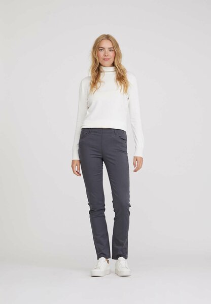 Laurie trousers, model Kelly basic cotton anthracite 100759-97000 Laurie trousers, model Kelly basic cotton anthracite 100759-97000