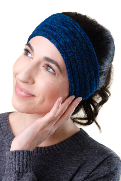 De Colores hoofdband 302-1 petrolblau